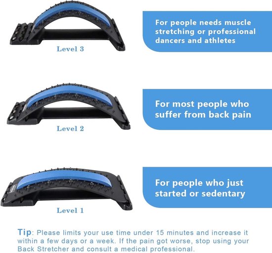 Backstretcher - Cou - Dos - Ajustable - Mal de dos - Stretcher