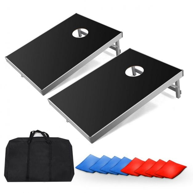 Coast Jeu de Cornhole avec sac de transport - 90 x 60 x 28 cm - Noir