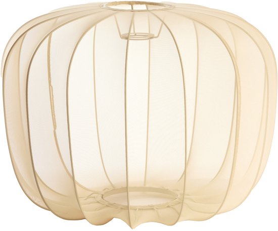 Light & Living - abat-jour - Plumeria - beige - tissu - Ø 50 cm - E27 - 2981627