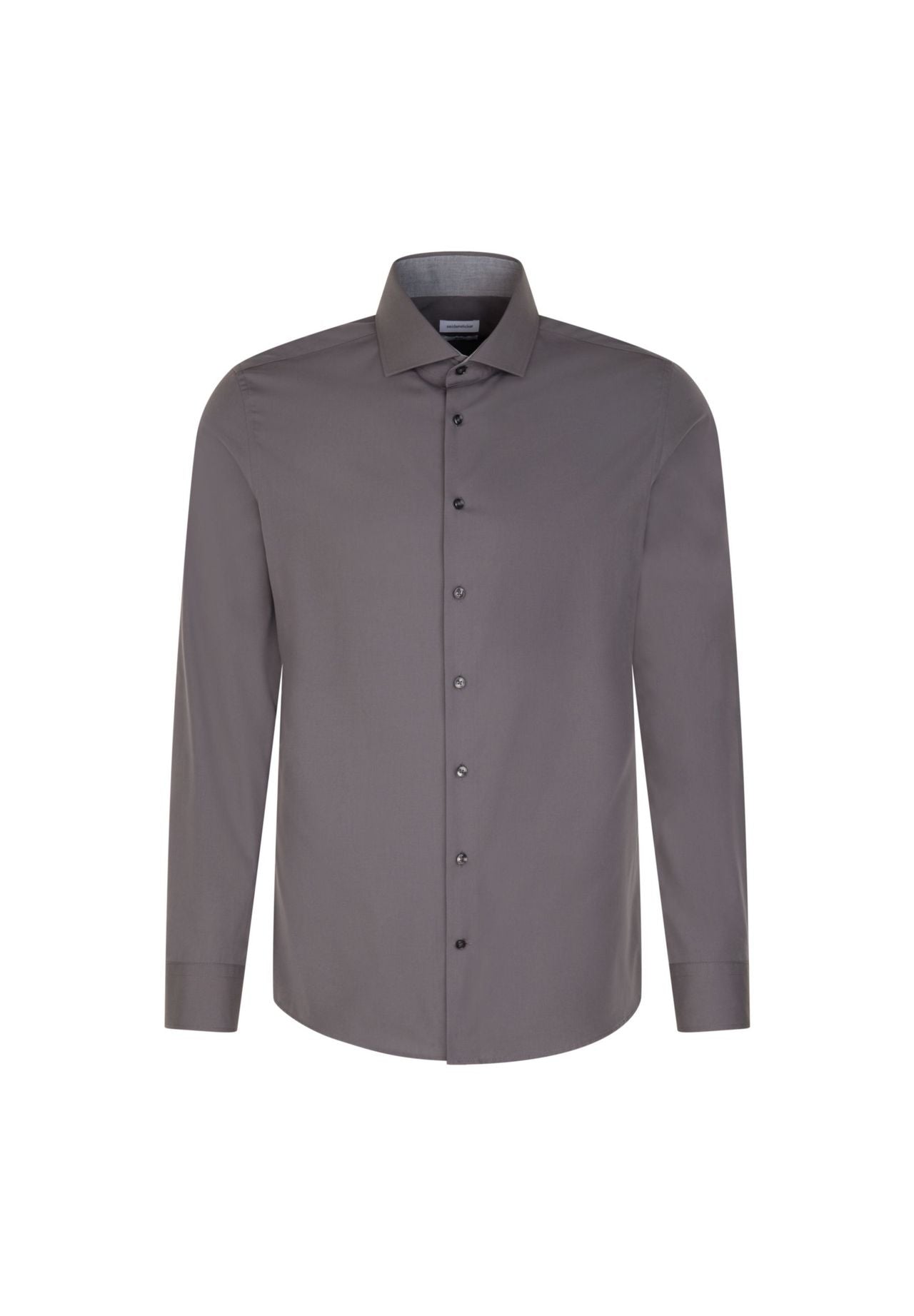 Seidensticker Business Shirt - Regular Fit - taille 39 - Anthra-665 - Coton, non irisé, col Kent étalé