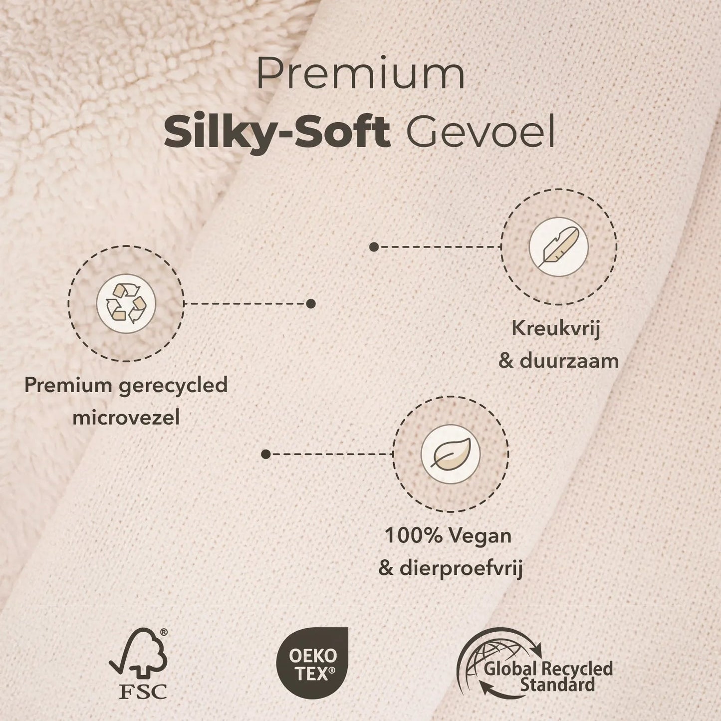 SJUMO Peignoir - Crème d'amande - Taille S/M - Ultra-doux et durable