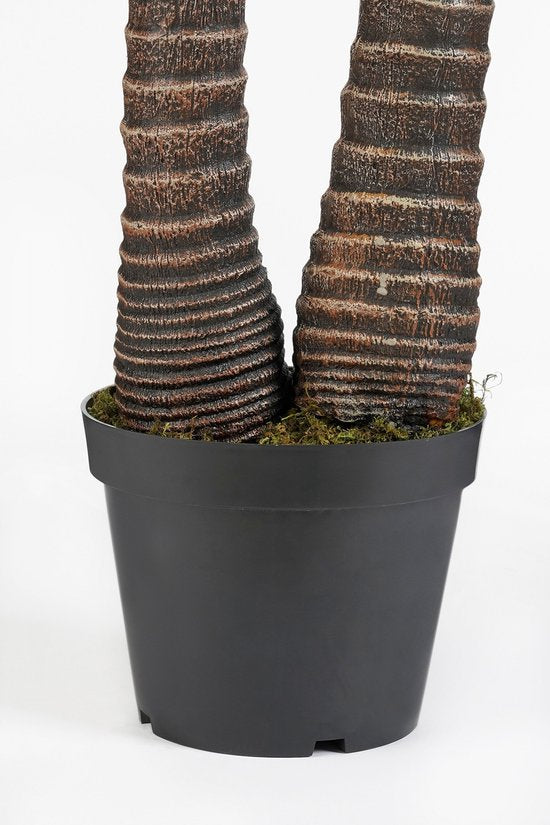 Grande plante artificielle « Cycas Palm » de Mica Decorations - verte - H 150 x P 95 cm - qualité supérieure