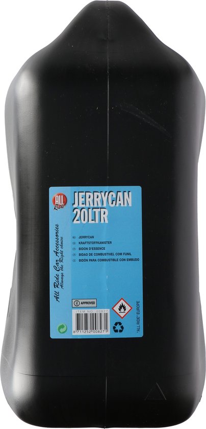 Jerrican All Ride - 20 l - avec bec verseur - noir - pour essence