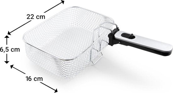Tomado TDF2501B - Friteuse - 2.5 litres - Filtre anti-odeur - Friteuse plastique - Sans PFAS - Noir