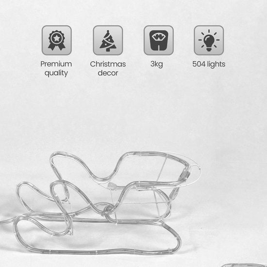 Westfalia Éclairage extérieur - Renne avec traîneau - Blanc chaud