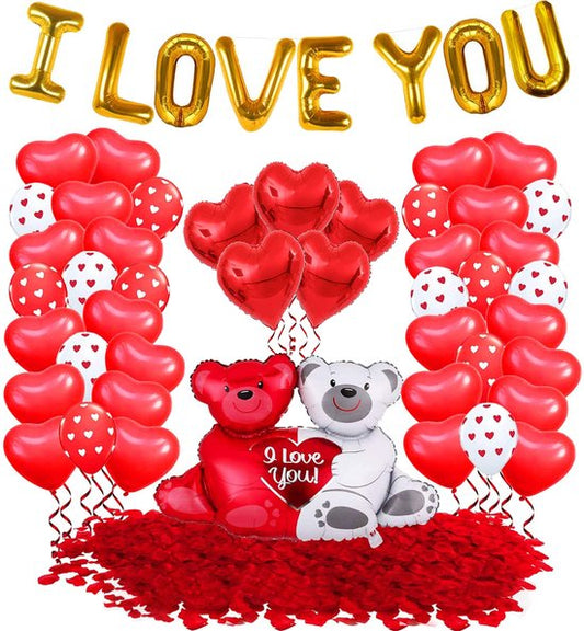 Feestio Set de décoration pour la Saint-Valentin - Décoration - Guirlande - 1000 pétales de roses inclus - Cadeau pour maman / elle