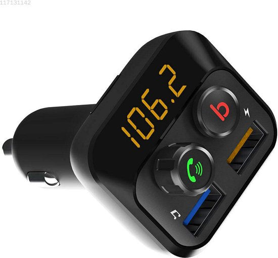 Transmetteur FM avec Bluetooth | Allume-cigarette sans fil pour voiture | Carte Micro SD | Chargement rapide | Chargeur rapide | Carte mémoire | Kit radio pour voiture | Connecteur USB de charge | Chargeur de voiture | Appel mains libres et diffusion de m