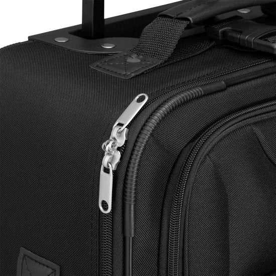 Juskys Trolley Travel Case Set / Suitcase Set Athen - 5-Piece - Black