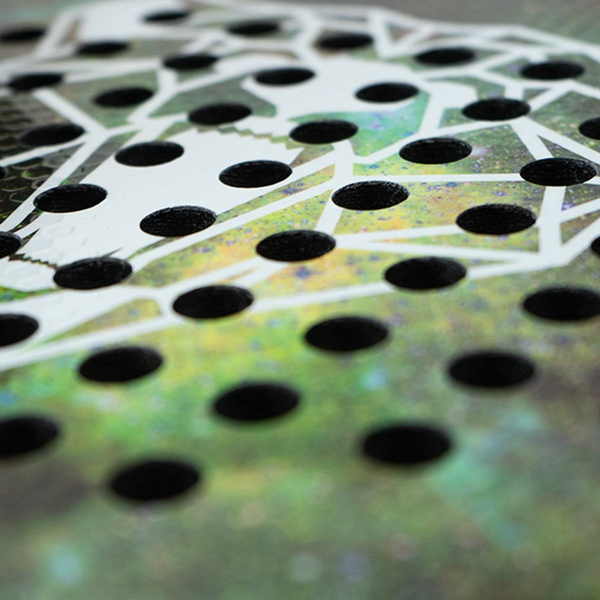 Matchu Sports - Padel Racket - Bear - Padel - Padelrackets - Rond - Carbon - Groen - Inclusief padel tas