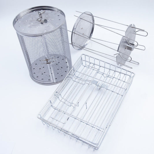 Ensemble d'accessoires Livington Rotisserie Chef - Acier inoxydable - 3 pièces