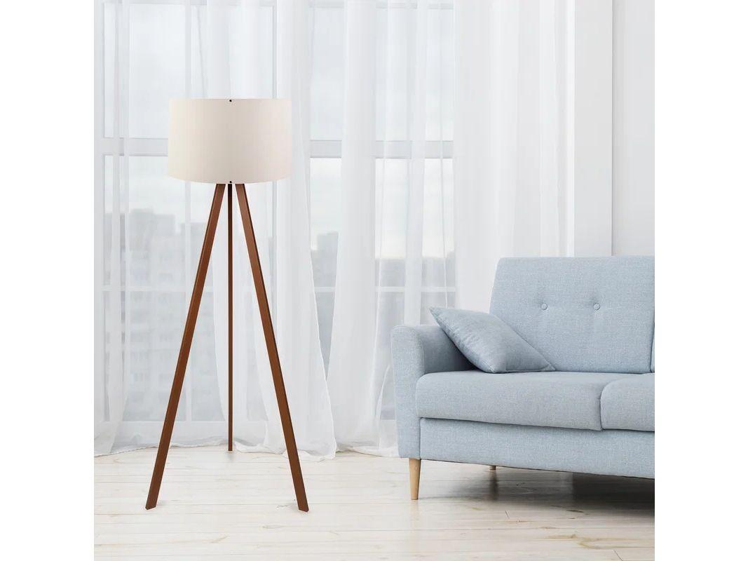Lampe sur pied Asir - Bois - 150 cm de haut - Naturel