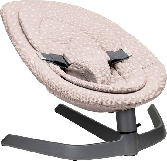 Coussin d'assise Ukje compatible avec la chaise haute Nuna Leaf - Coussin d'assise pour un confort optimal - Ajustement parfait - Facile à laver - Coton doux - Tissu gaufré rose