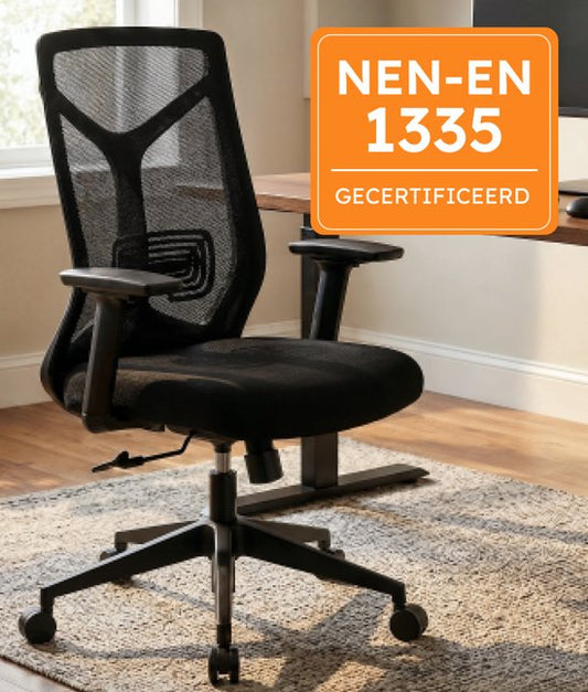 Fauteuil de bureau ergonomique Roveo - Fauteuil de gaming de bureau - Fauteuil de gaming pour adultes - Fauteuil gaming - Noir