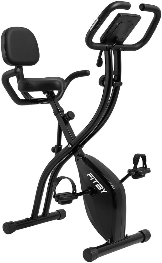 Vélo d'exercice Fitby - Vélo de fitness - Pliable - Fonction Hardcore - 10 niveaux de résistance - Vélos d'exercice fitness