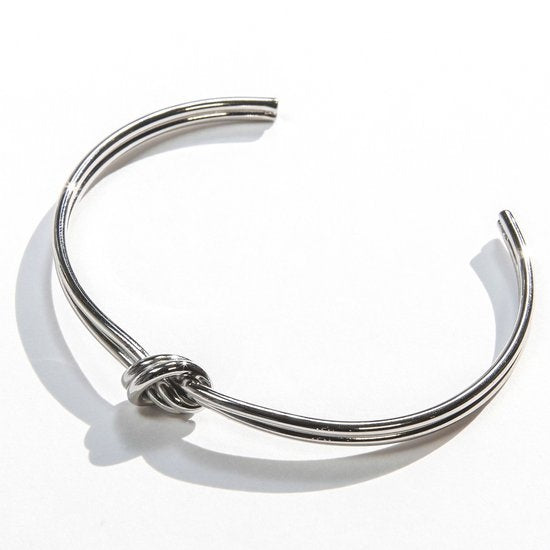 Laura Ferini Ladies Bracelet Nodi Silver - Bracelet en argent - Plaqué or blanc 18K - Bijoux - Accessoires - Bijoux - Bracelet femme