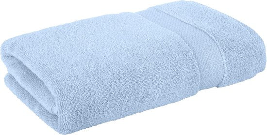 Vitality Pur - Serviettes Collection Sofia - Set de serviettes de bain 70x140 - 100% Coton - Bleu - 2 pièces