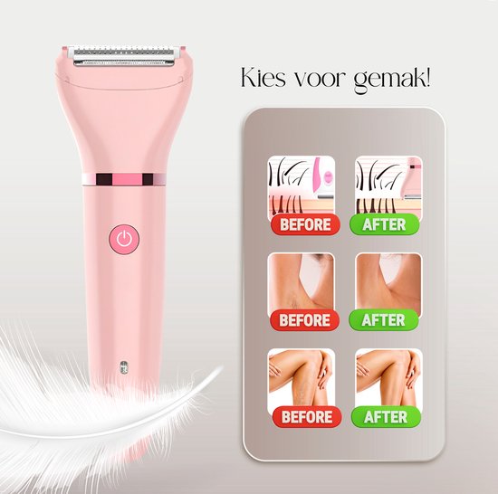 Rasoir Femme - Aisselles - Jambes - Maillot - Rasoir Femme - Epilateur électrique - Epilation visage femme - Tondeuse Femme - Rasoir Femme Bikini - USB Rechargeable