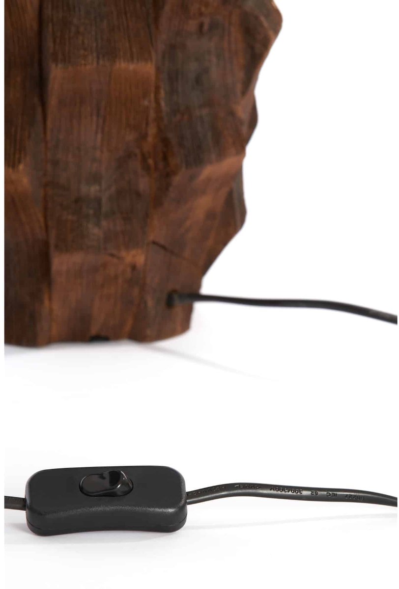 Light & Living Lampe de table base Takabe Ø20 cm - Marron