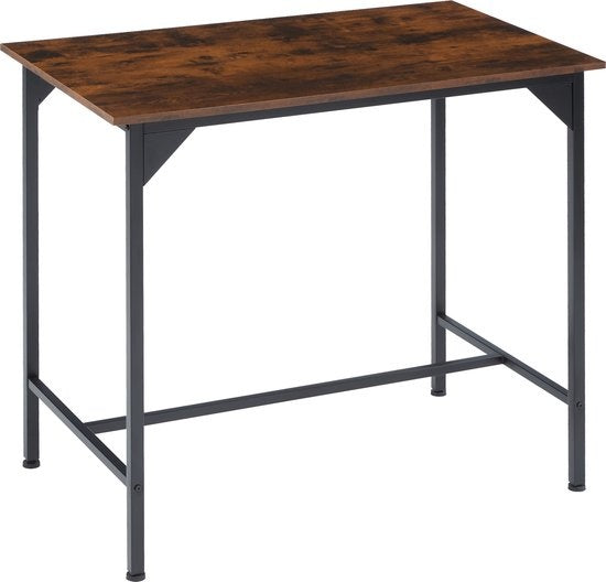 tectake - set de table bistro / set de table de bar Edinburgh industrial dark - 404306
