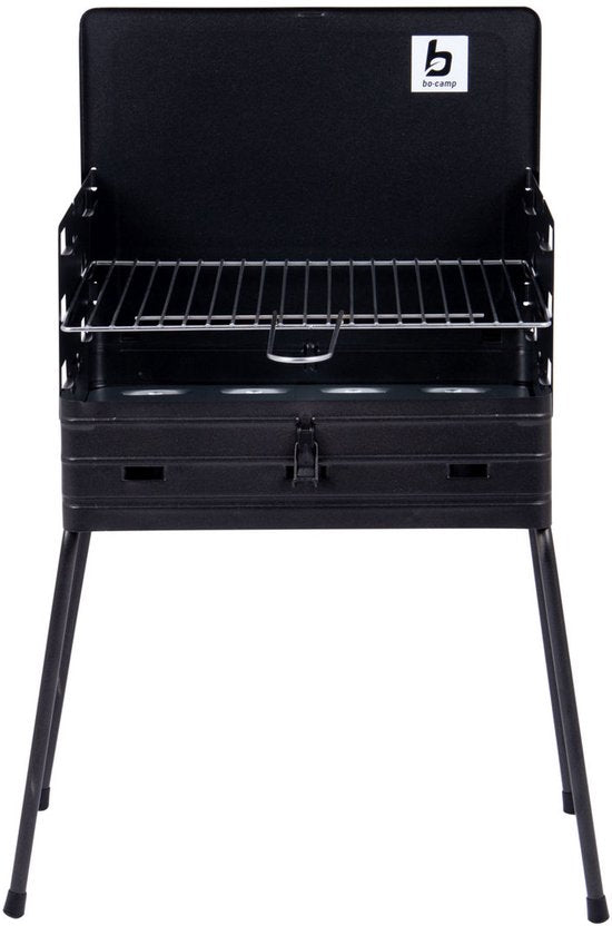 Bo-Camp - Barbecue - Modèle en forme de valise - Acier - 40 x 30 cm
