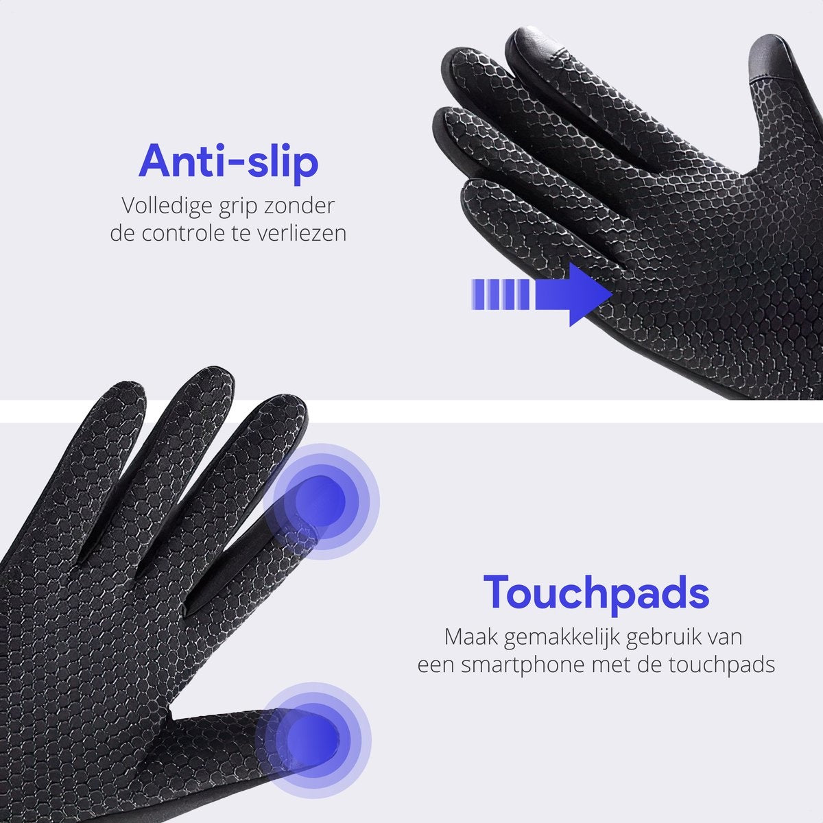 Gants pour hommes et femmes - Convient aux appareils à écran tactile - Déperlant - Gants de ski