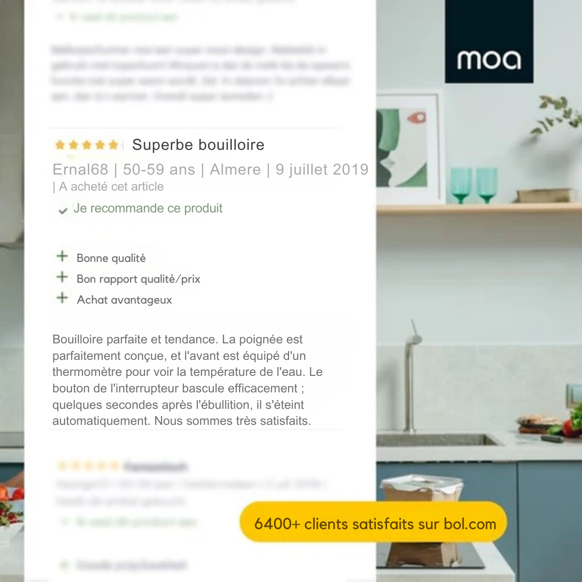 Bouilloire rétro - MOA - électrique - acier inoxydable - EK4TP - rose pastel