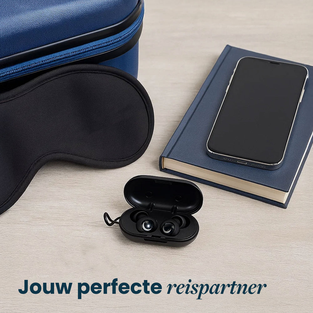 Bouchons d'oreille Dreamcare Silent Sleep - Noir - Réduction du bruit jusqu'à 33 dB - 4 tailles incluses