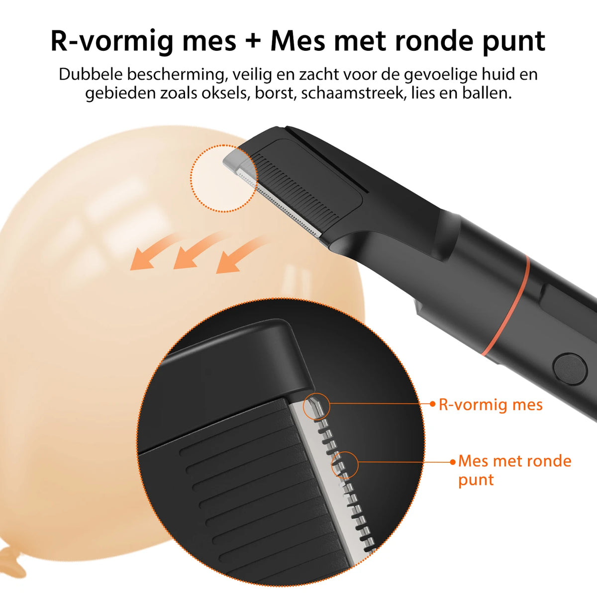 Tondeuse corporelle MAXGROOM 7-en-1 - Sans fil - 1 à 9 mm - Étanche IPX6 - 90 min - Écran LED - Embouts magnétiques