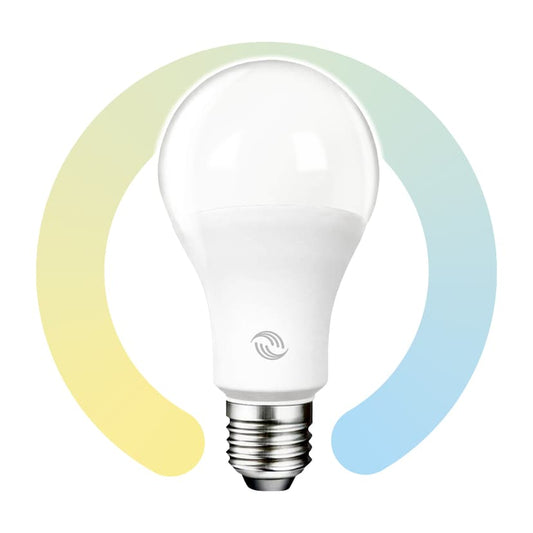 Ampoule LED intelligente Prokord E27 - Blanche - 10 W - 1 050 lm - Température de couleur réglable de 2 700 à 6 500 K - Intensité variable - Wi-Fi compatible avec Google Assistant et Alexa