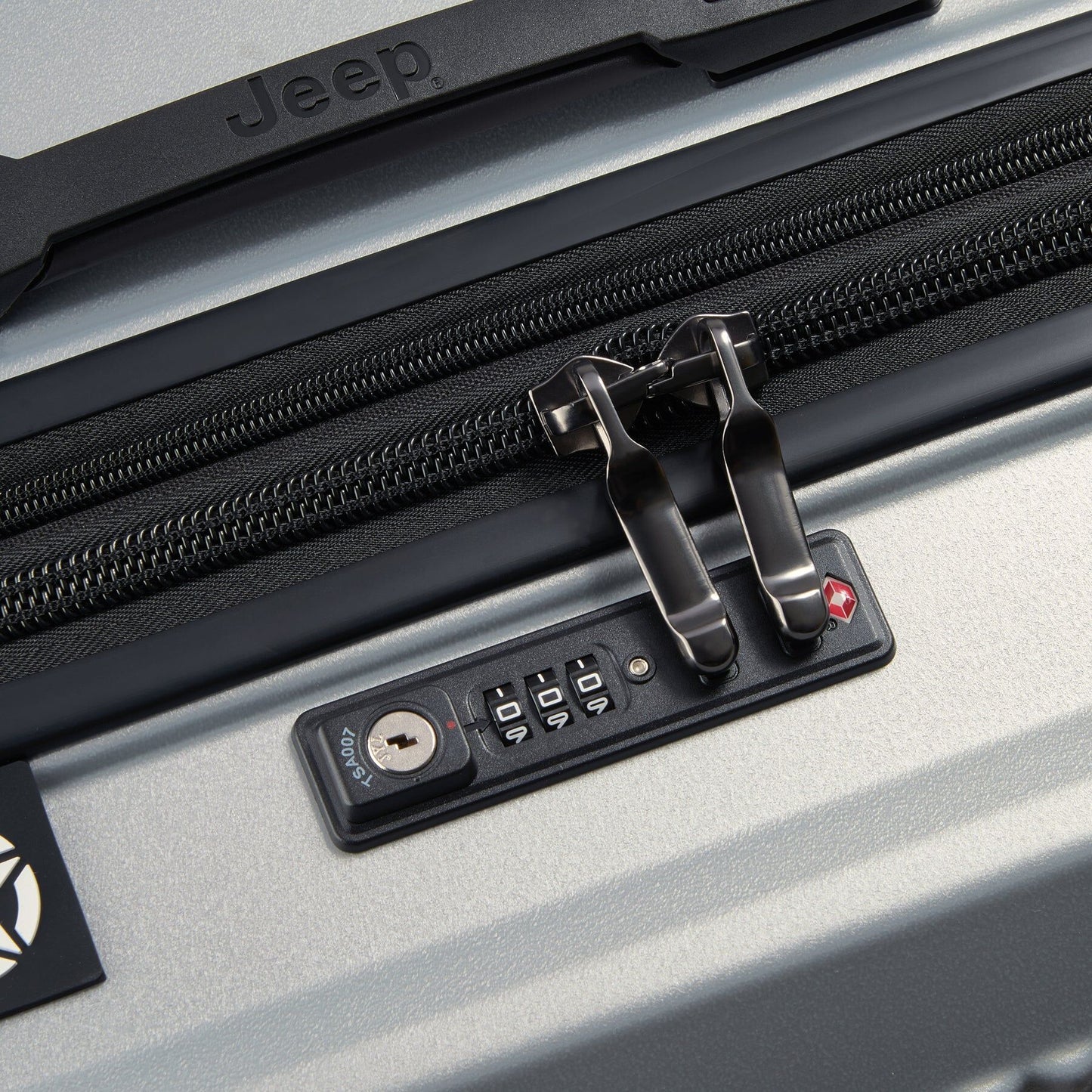 Valise à roulettes Delsey Jeep Soute XL 80 cm – Extensible – Argent