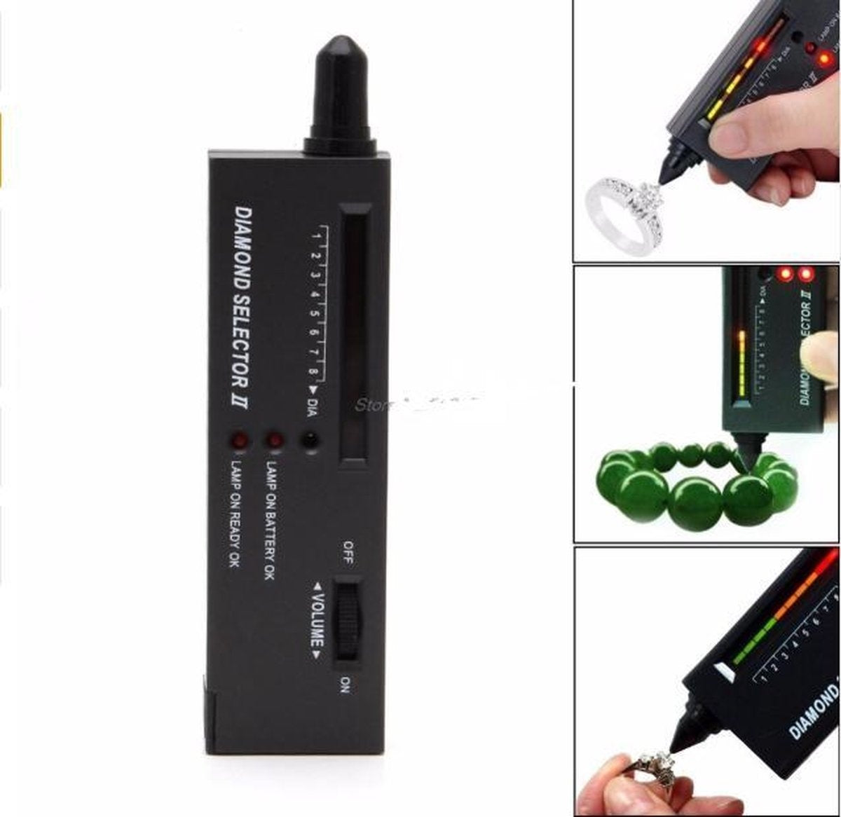 Testeur de diamants professionnel - avec indicateur LED - pour diamants