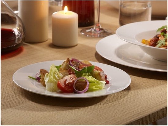 Assiette à petit-déjeuner Villeroy & Boch For Me 23 cm - Porcelaine/blanc
