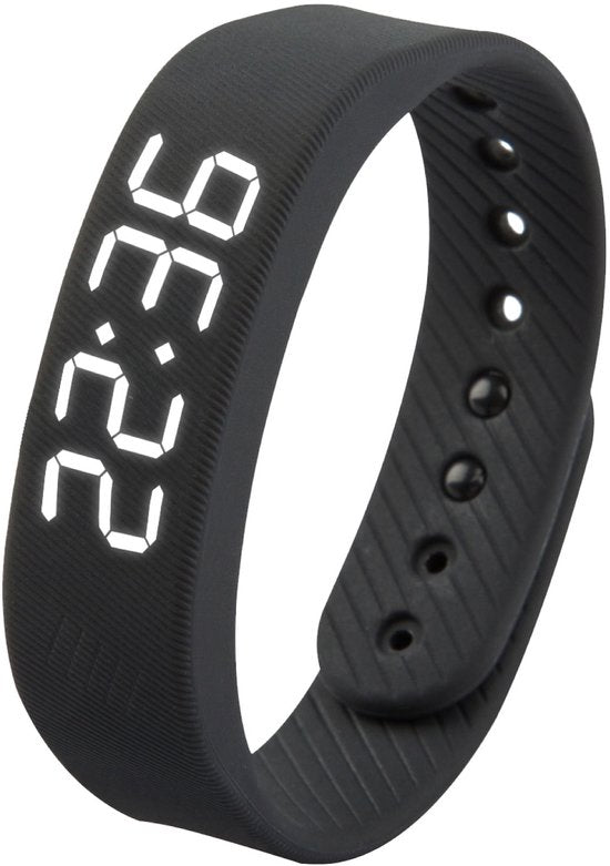 DreamCare Réveil vibrant - Bracelet réveil - pour les dormeurs profonds et les malentendants - Montre podomètre - Réveil silencieux