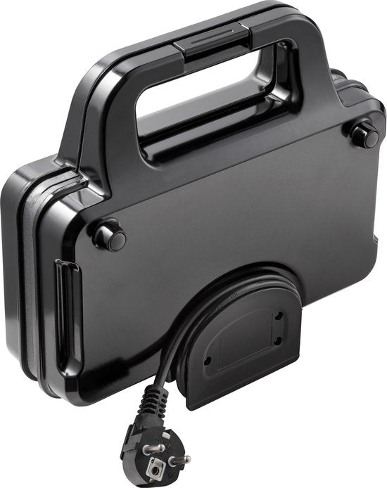Tomado TGP2001S - Fer à Toasti XXL - Gril à panini - Sans PFAS - Toasti maker - 900 watts - Noir/acier inoxydable