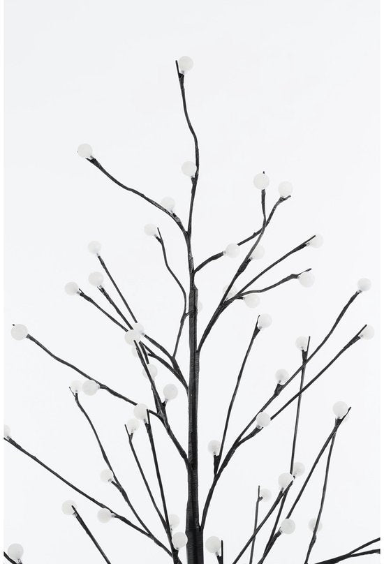 Arbre Luca Lighting avec éclairage LED blanc classique - H 150 x Ø 80 cm - Métal - Noir