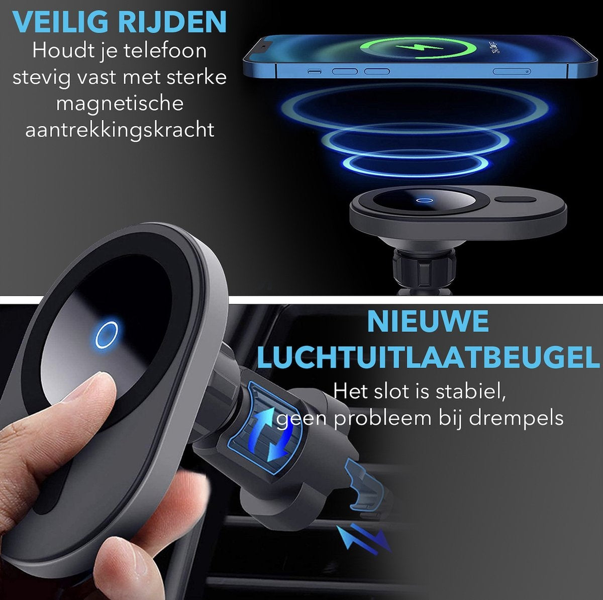 MagSafe Car Holder - Mobile Phone Holder Car - Phone Holders Car Magnetic - Phone Holders Car