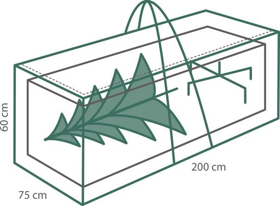 DistriCover Sac de rangement pour sapin de Noël artificiel XL 200 CM long