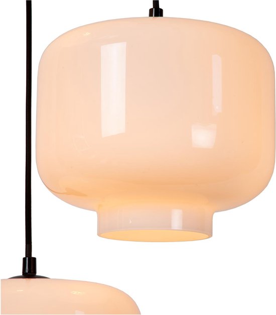 Lucide MEDINE - Lampe suspendue - Ø 46 cm - 3xE27 - Opale