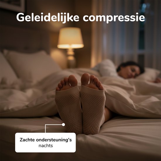 Alyze Compression Socks - 2 paires - Taille 41-46 - Pour femmes et hommes - Neuropathie - Bas - Chaussettes de soutien médical - Diabète - Lit - Sommeil - Sport - Chaussettes - Circulation & Running