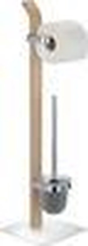 Ensemble de WC sur pied Samona Nature, porte-brosse de WC