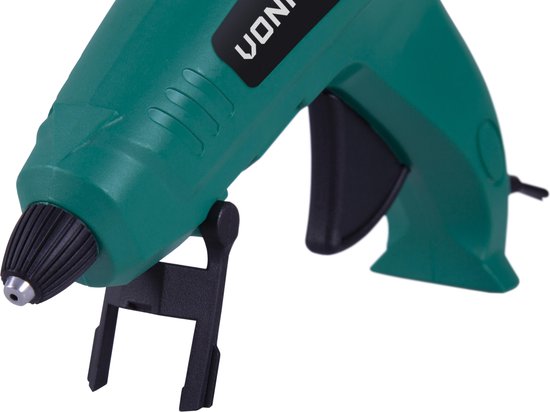 VONROC Pistolet à colle - 70W - Ø11,2MM - fonction anti-goutte - 8 bâtons de colle inclus