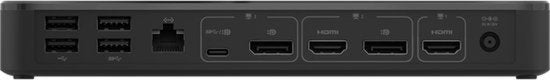Belkin USB-C Triple Display Dock MST- Station d'accueil USB-C à 14 ports, 65 W Power Delivery, affichage 4K, 2x HDMI, 2x DisplayPort, 3x USB-C, 5x USB-A et 1x Gigabit Ethernet, station d'accueil USB-C pour Chromebook, PC Windows, XPs et plus encore.
