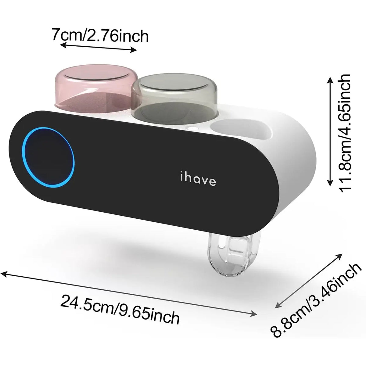 Appareil de désinfection pour brosses à dents Ihave F1102 avec support