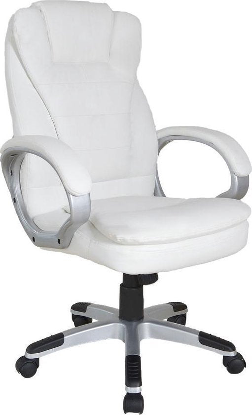 VDD Chaise de bureau gaming - Réglable ergonomiquement - Blanc - 62x50x115cm