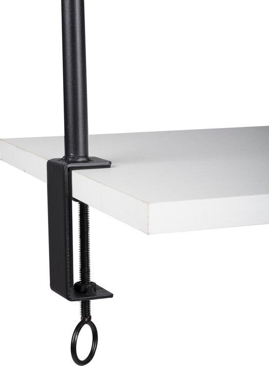 Arti Casa Table Rod - Cadre de décoration - avec pinces - pour fleurs, ballons, lumières et plantes - Arche de mariage - Métal - Noir