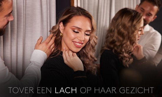 Laura Ferini Dames Ketting Dolci Sogni Zilver - Zilverkleurige Ketting Met Hanger - 18K Witgoud Verguld - Halsketting - Collier - Sieraad - Accessoires - Dames Ketting Met Hangertje