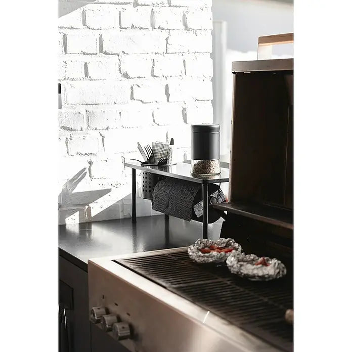 Étagère de cuisine universelle Wenko Blanco - Avec porte-rouleau - Pour les accessoires de cuisine