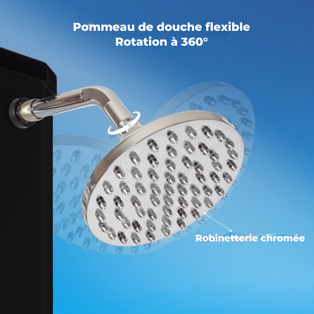 LifeGoods Douche extérieure - solaire - 35L - noir