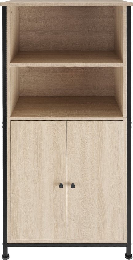tectake - Armoire murale Doncaster 60x38x125cm - brun clair industriel