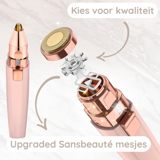 Tondeuse à sourcils - épilateur visage femme - Sansbeauté® - épilateur visage femme - épilatoire - épilateur visage impeccable - mini rasoir tondeuse - électrique